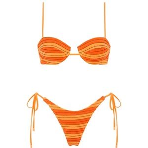 Triangl orange Mala Reini bathing suit
